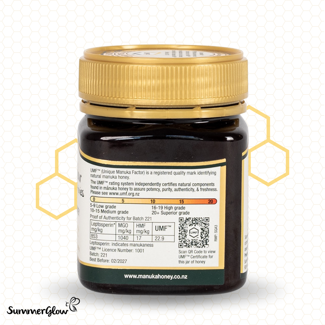 UMF™ 22+ Mānuka Honey 250g (MGO 970mg/kg)